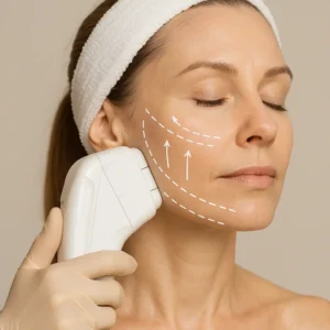 Woman having HI-FU to reduce wrinkles call LA LIPO Greater London (Hackney) Now!