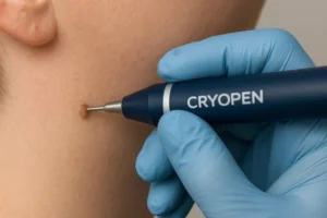 Person receiving skin tag removal Greater London (Hackney)
