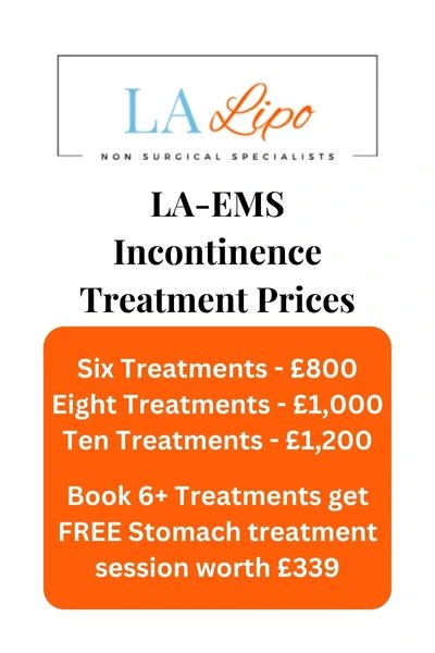 LA-EMS Incontinence Treatment Prices Greater London (Hackney)