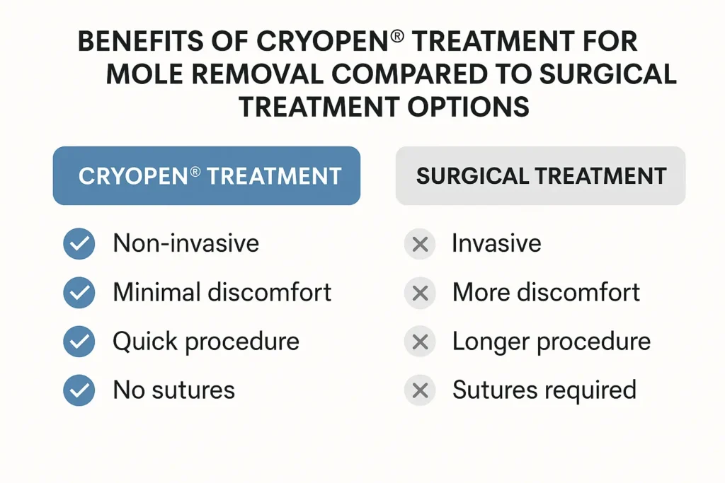 Benefits of facial mole removal Greater London (Hackney) - call our team today to book a consultation