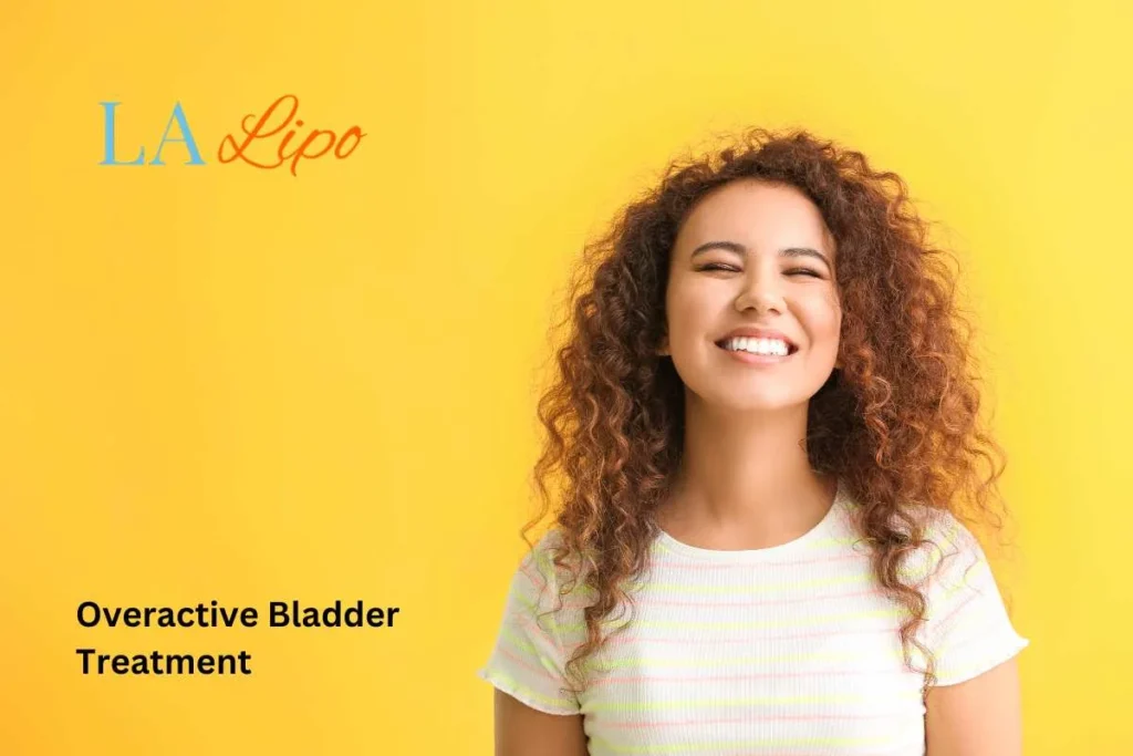 woman smiling about overactive bladder treatment Greater London (Hackney) solutions