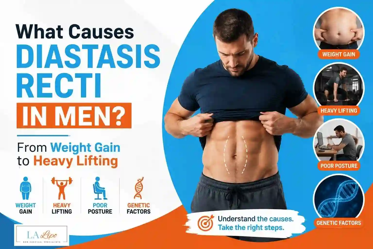 What Causes Diastasis Recti in Men? From Weight Gain to Heavy Lifting Greater London (Hackney)